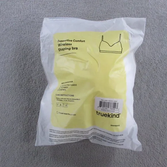 Truekind Wireless Shaping Bra Womens Large White Supportive Comfort NWT - Picture 2 of 7